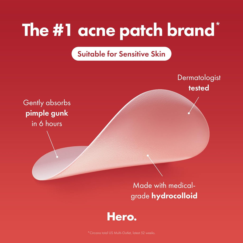 Hydrocolloid Pimple Patches – Acne Spot Treatment Stickers (36/72 Count)