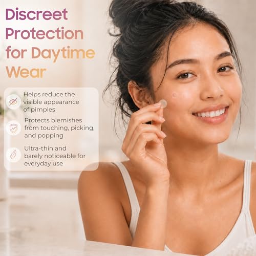 BoldMart Pimple Patches for Face – 36 Count Hydrocolloid Acne Patches, Invisible Blemish Patch, Waterproof Zit Stickers for Whiteheads, Overnight Spot Treatment, All Skin Types