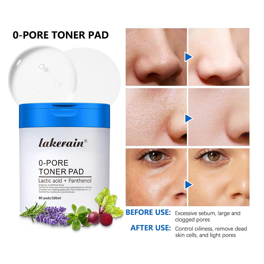 Zero Pore Pad Facial Toner For Exfoliating And Smoothing Pores 70pcs Korean Skin Care Pad For All Skin Care
