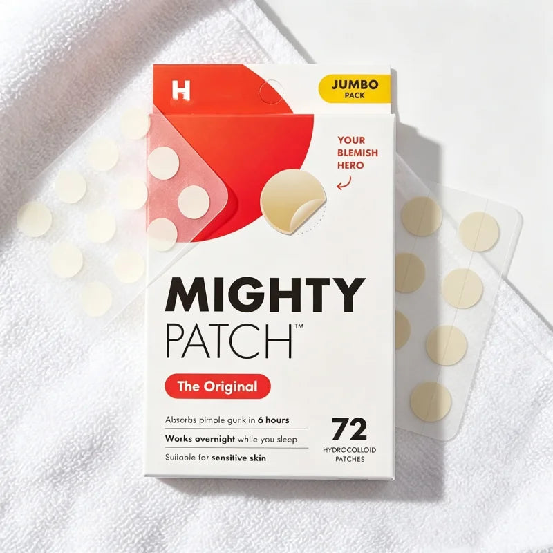 Cosmetics Mighty Original Patch,Natural Hydrocolloid Acne Patch Gentle Non-Irritating Acne Patch for Face 36/72 Counts Face Care