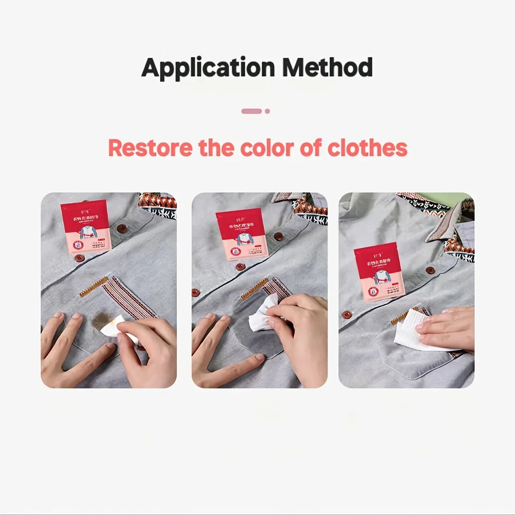 1 Pack/20pcs Independent Packaging for Clothes Shoes Stain Removal Wipes Emergency Without Washing Portable Stain Removal Wipes