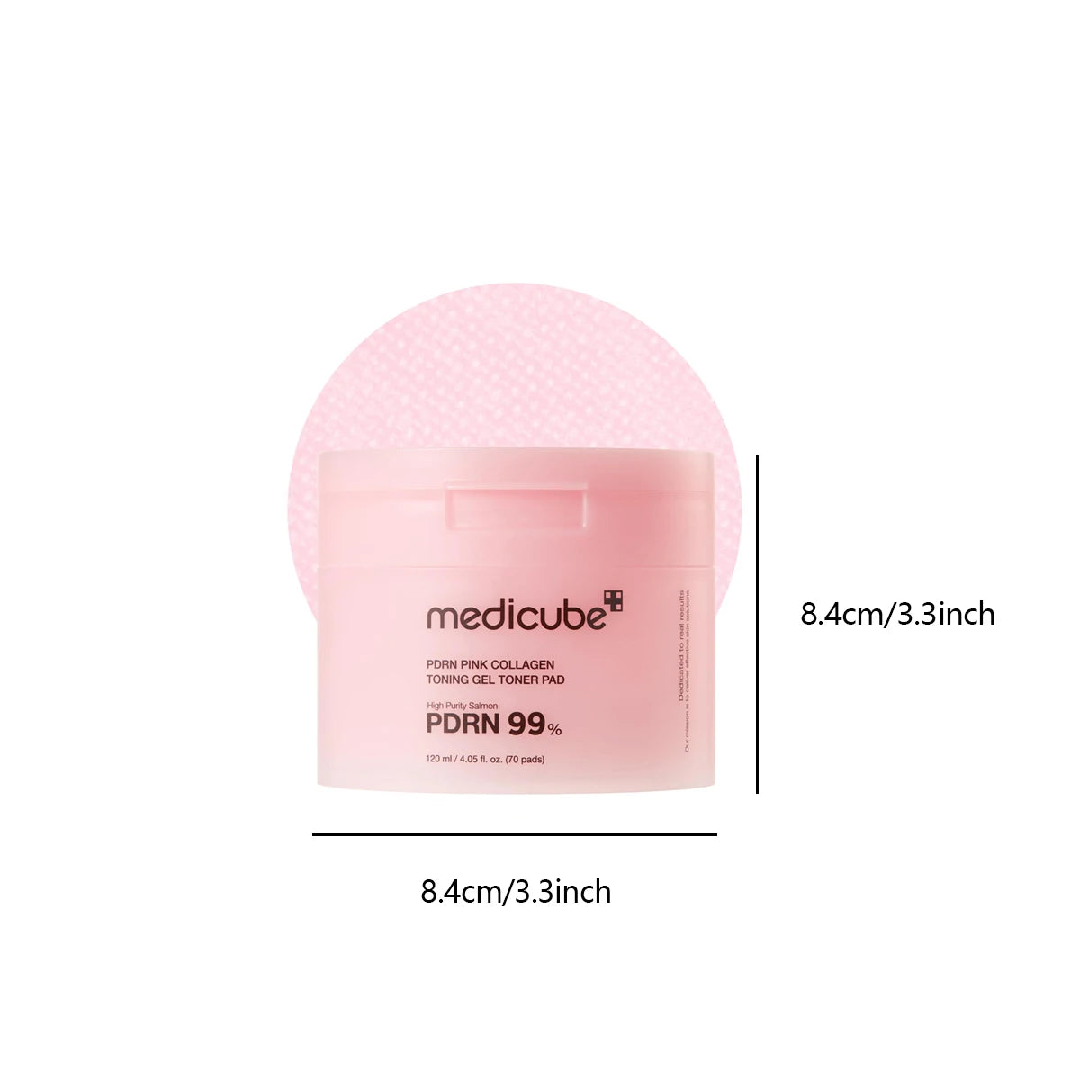 Medicube PDRN PINK COLLAGEN TONING GEL PAD 70pcs,Soft & Skin-Friendly,Soaked Essence,Ample Essence,Korean Skincare,Korean Makeup