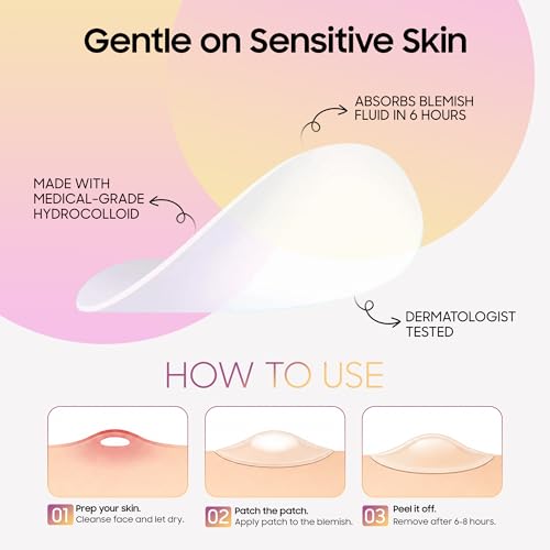 BoldMart Pimple Patches for Face – 36 Count Hydrocolloid Acne Patches, Invisible Blemish Patch, Waterproof Zit Stickers for Whiteheads, Overnight Spot Treatment, All Skin Types